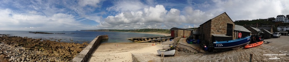 Kayak Fishing at Sennen - Launching from the harbour