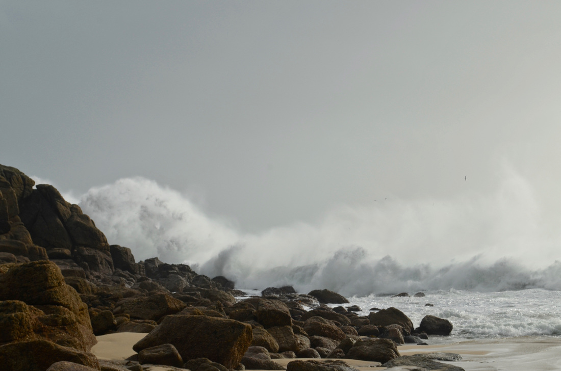 Storm Imogen at Porthgwarra