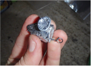 Homemade Fishing Lead Head