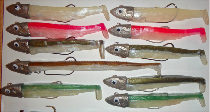 Homemade Fishing Lure Lead Jig Head - Split Belly Shads