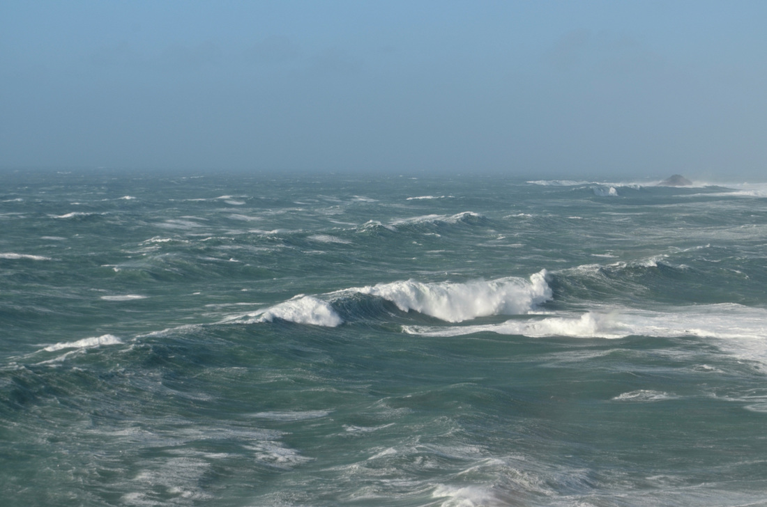 Storm Watching at Sennen - Storm Imogen