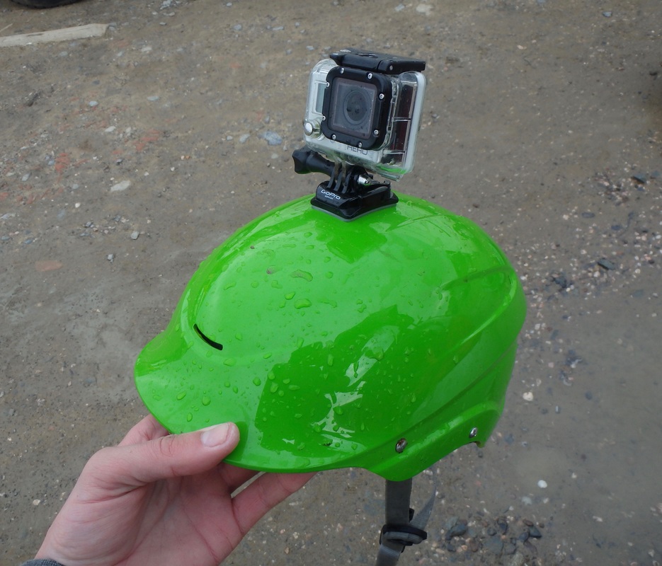 Shred Ready Half Cut Helmet with Go Pro for Kayak Surfing