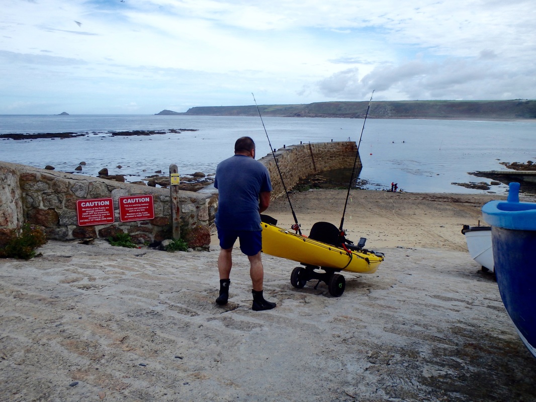 Paul at the Penzance Kayak Fishing Meet 2015
