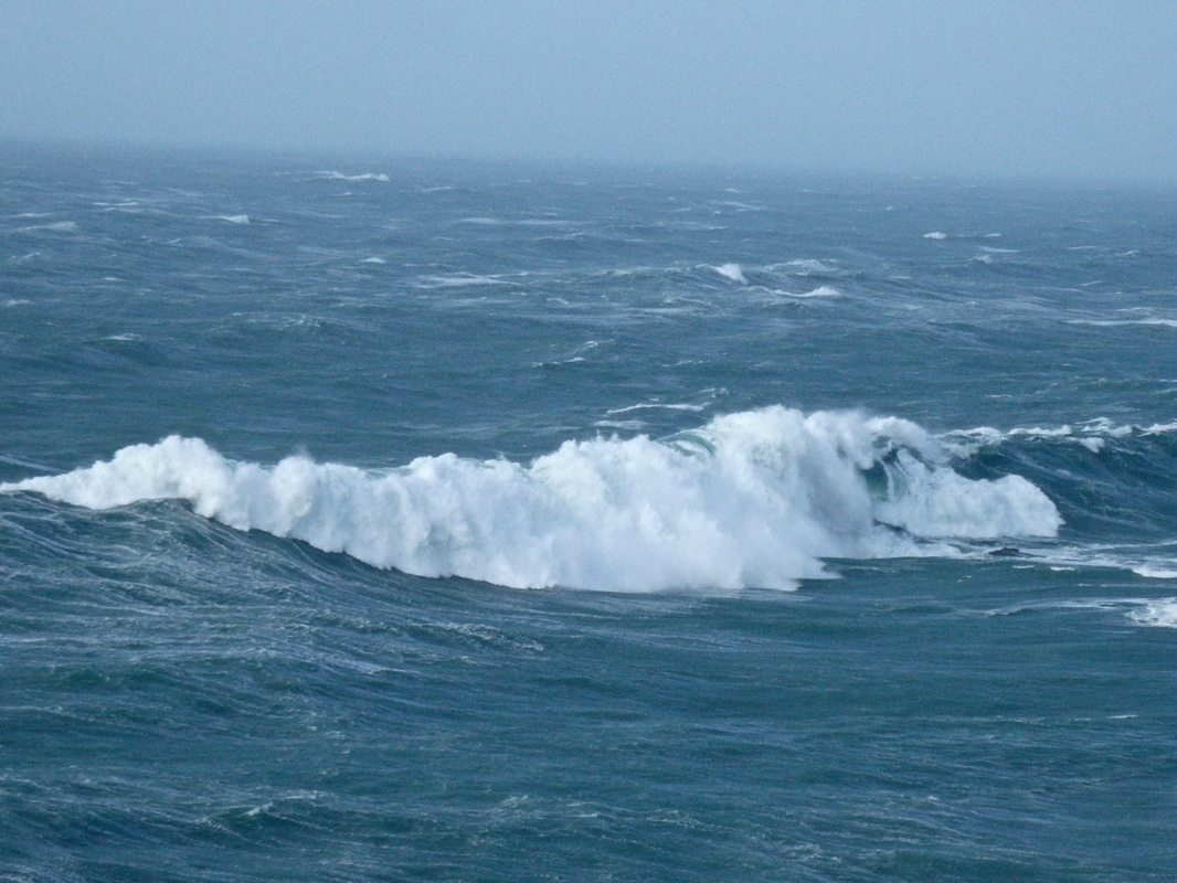Big Swell from Storm Imogen breaking on the Cowloe Reef at Sennen