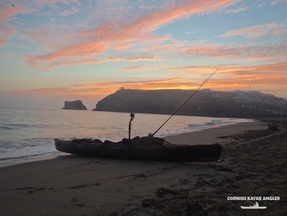 Kayak Fishing at Portreath - Launching at Sunrise