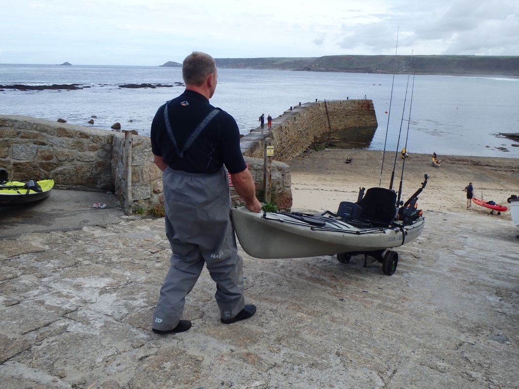 Hewy at the Penzance Kayak Fishing Meet 2015