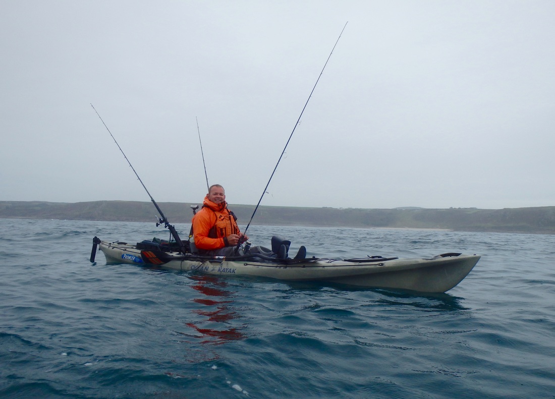 Hewy at the Penzance Kayak Fishing Meet 2015