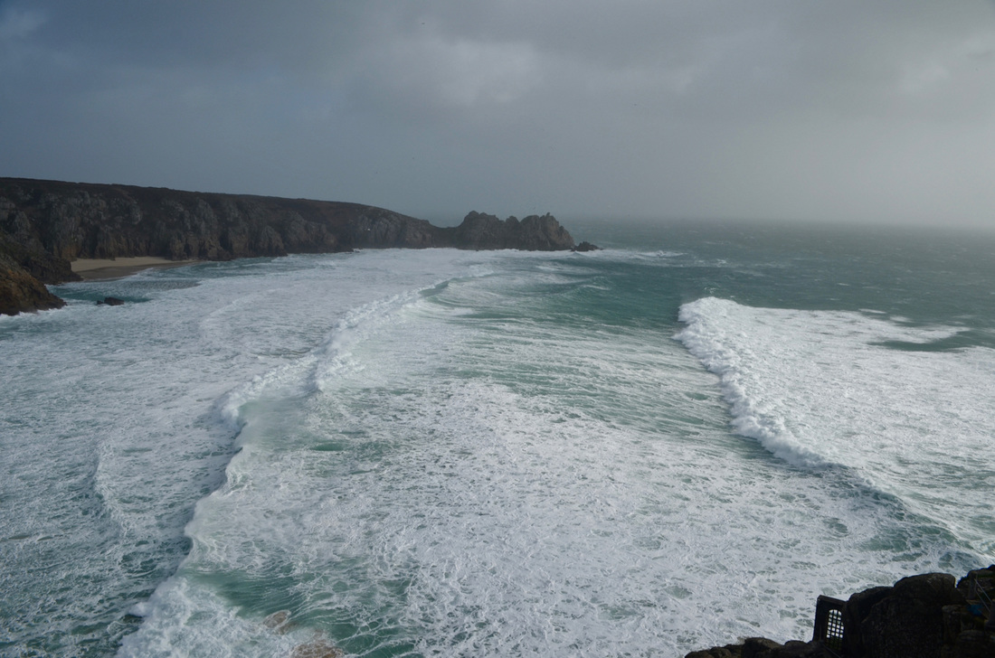 Storm Imogen at Porthcurno