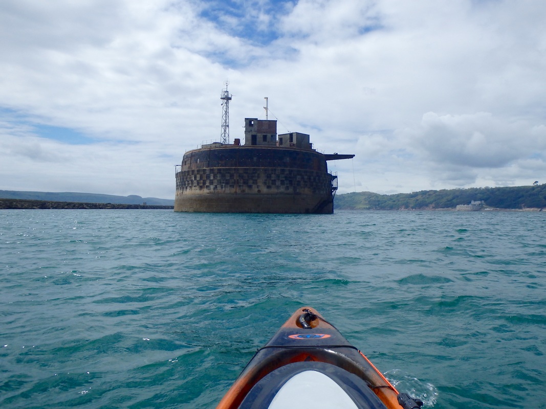 Kayak Fishing at Plymouth Breakwater