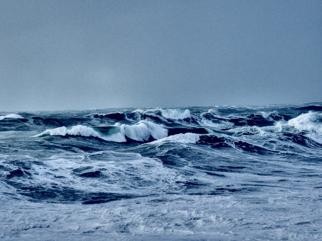 Huge seas during Storm Imogen at Sennen Cove