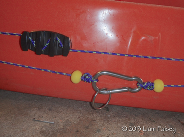 Anchor Trolley on a Hobie Outfitter