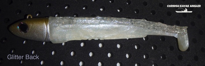 Glitter Back Homemade Split Belly Shad Lure