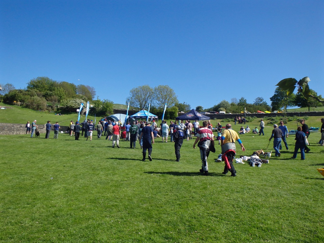Kayak anglers gather for the results of the Swanage Classic 2015