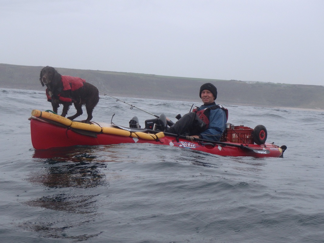 Laurence and Nobby at the Penzance Kayak Fishing Meet 2015