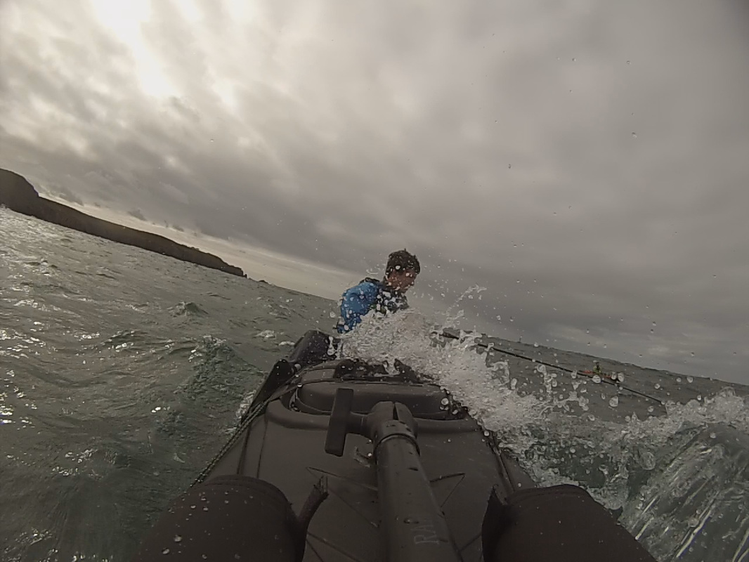 Fishing from the RTM Tempo in rough water