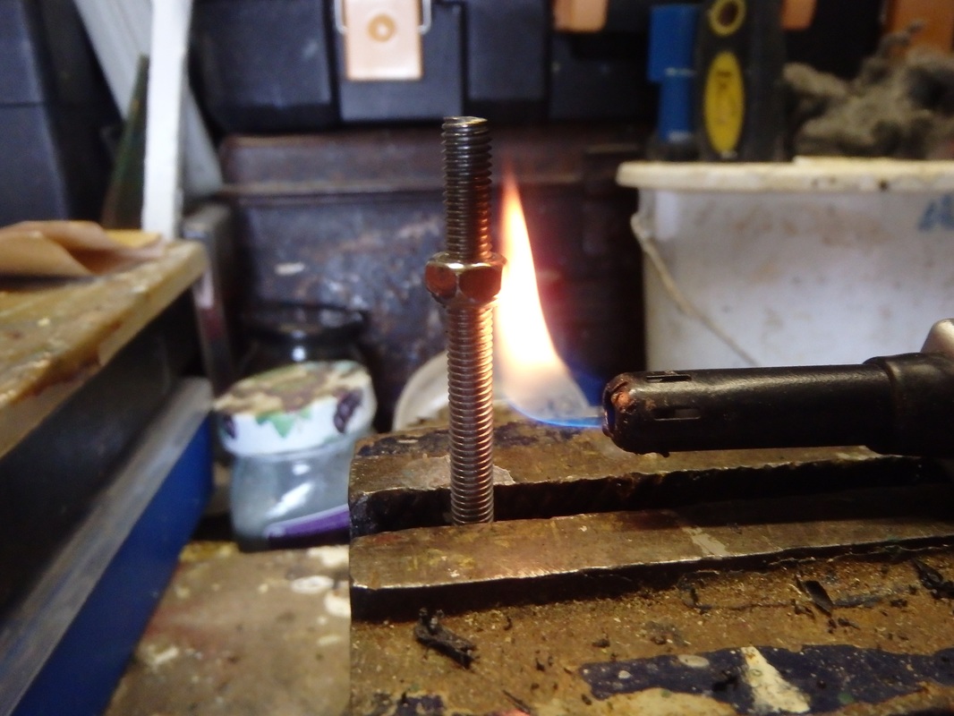 Making a Ram ball backing plate with countersunk nuts