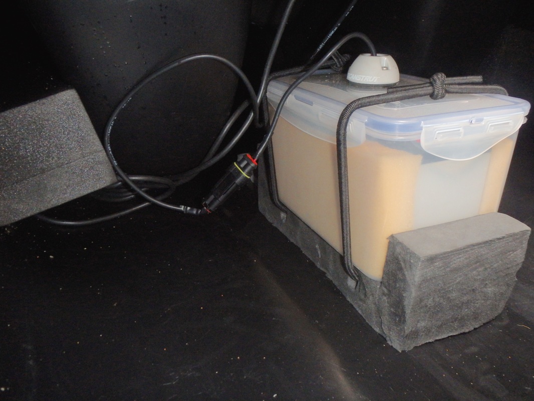 Battery Box holder for a kayak fish finder