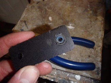 Countersunk Nuts in Chopping Board