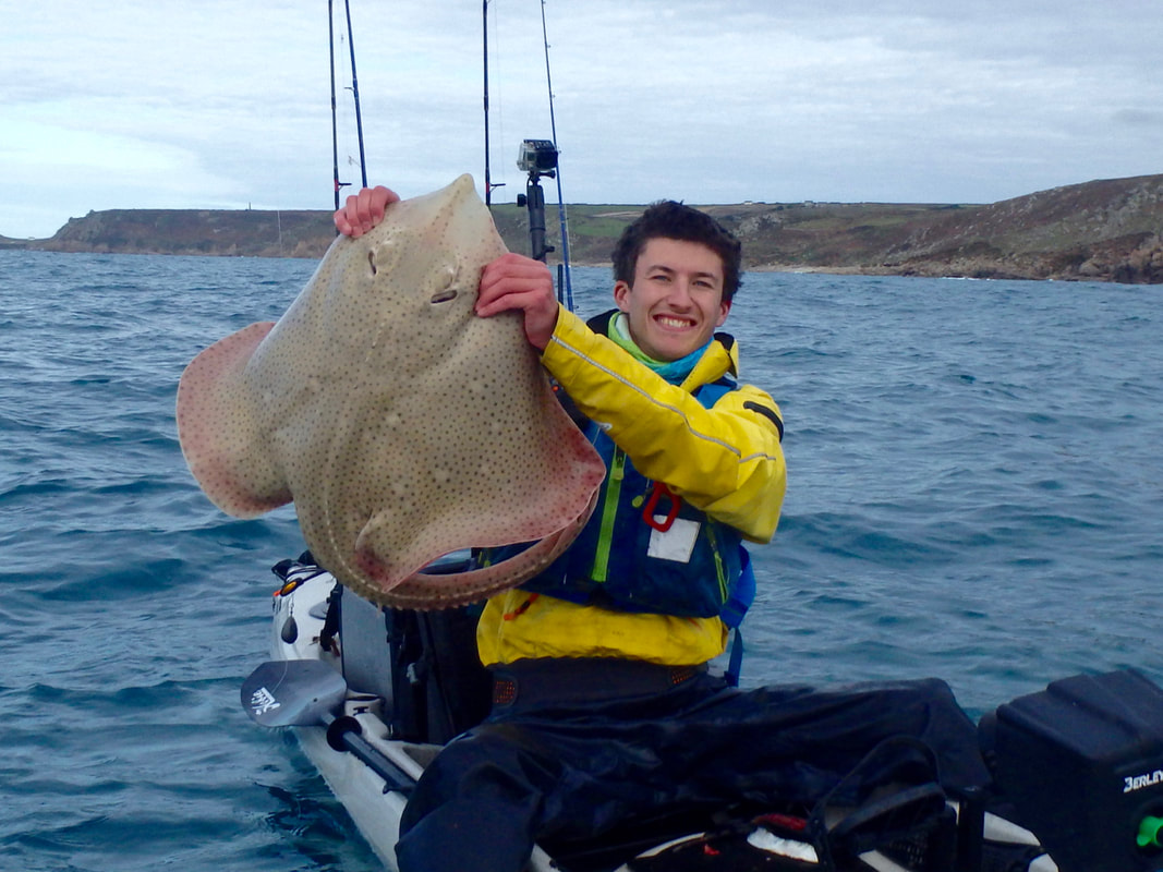 Kayak Fishing for Blonde Rays