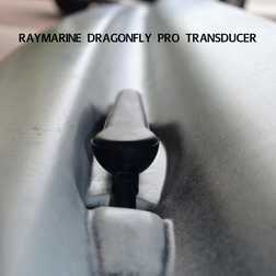 Raymarine Dragonfly CPT-DVS transducer on the RTM Rytmo