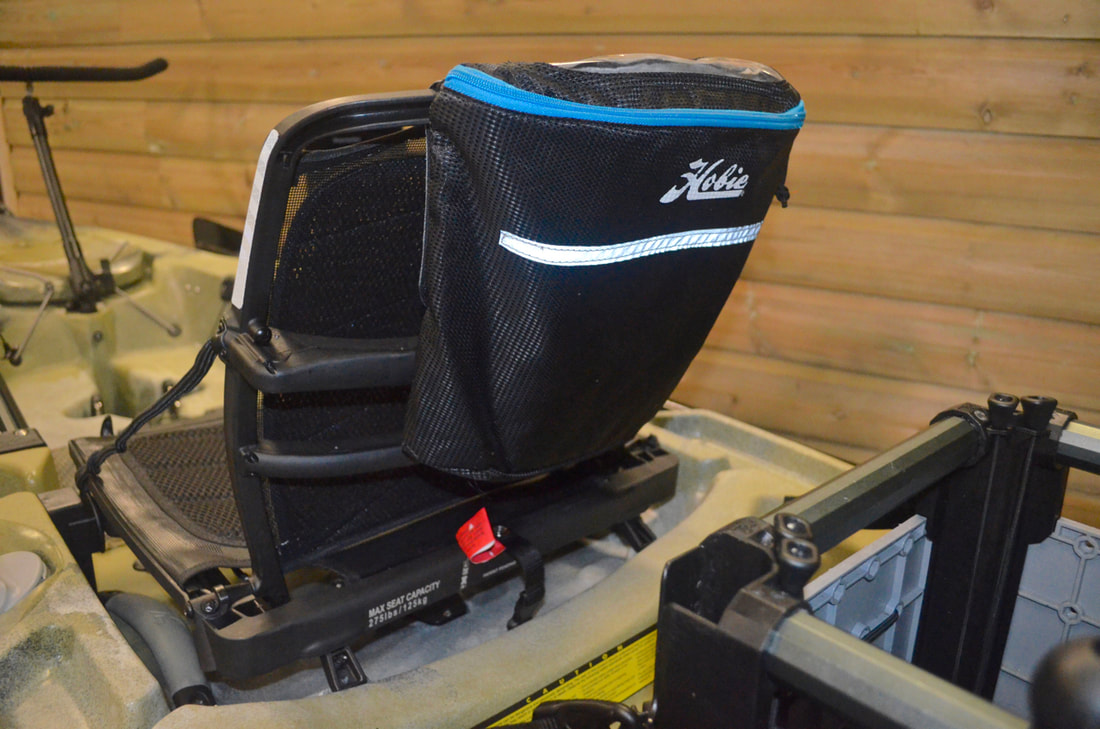 Hobie Vantage Seat Accessory Bag on the Hobie Outback